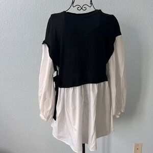 Black and White Women's Top